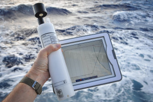 iPad and RBR logger by ocean