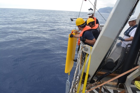 RBRconcerto³ CTD mounted to a Del Mar Oceanographic (DMO) Wirewalker