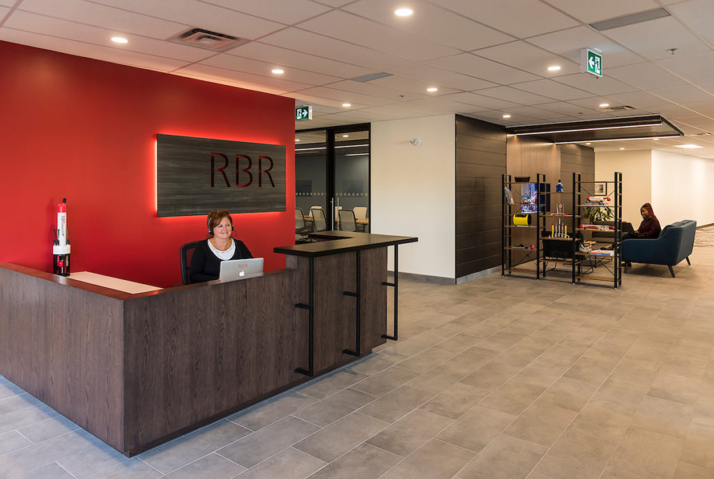 RBR front desk in headquarters