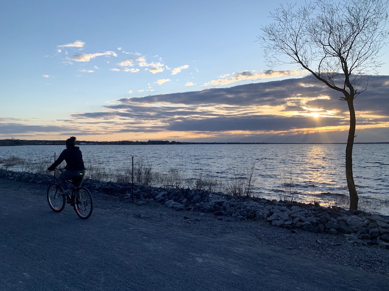 Rachana Chaudari enjoys a ride along the Ottawa