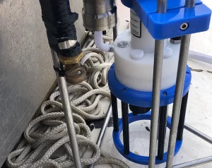 RBRmaestro CTD and additional sensors mounted on the CTD cage.