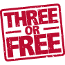 Three or free logo