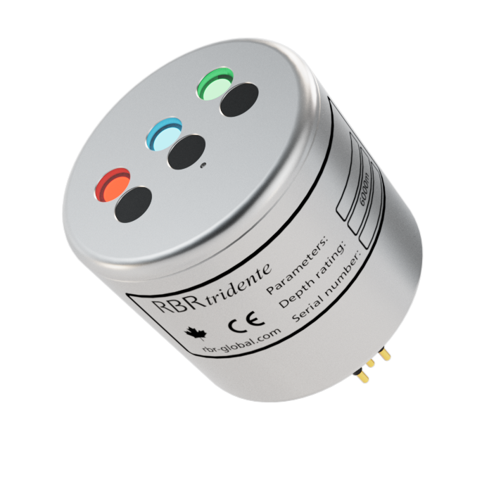 RBRtridente three-channel fluorescence and backscatter sensor